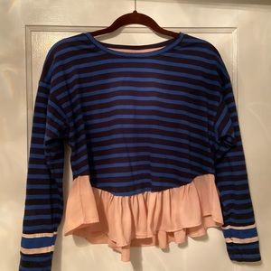 Anthropologie Deletta Rugby Top Size XS
